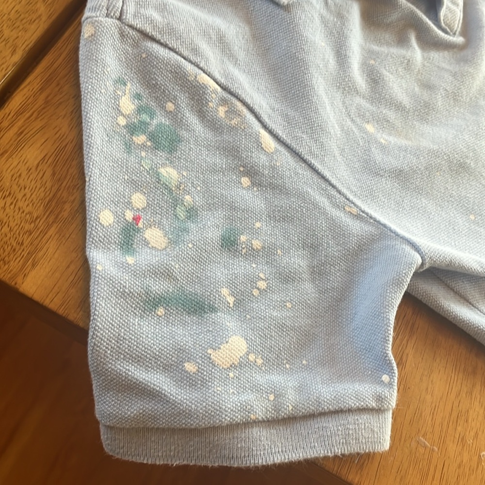 POLO Paint Splatter–Print Mesh Polo Shirt - Picture 5 of 8